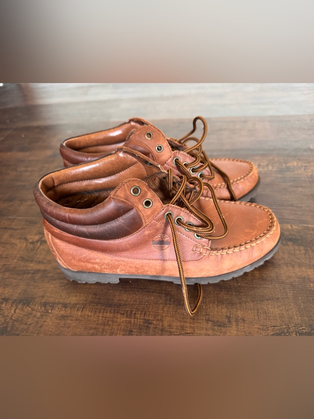 Maine Woods Brown Leather Ankle Booties